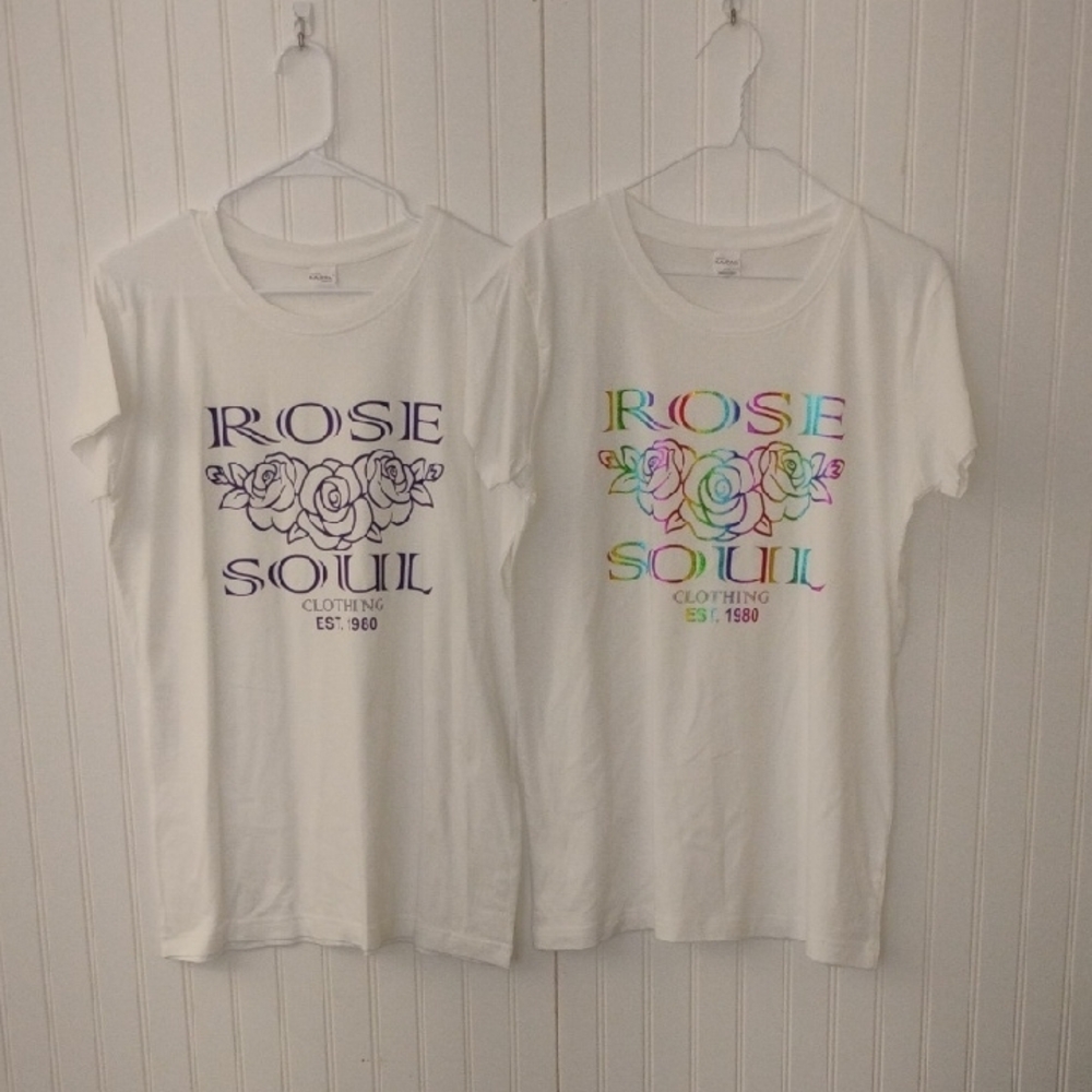 2 Pack Ladies White T-Shirts
